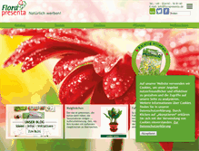 Tablet Screenshot of florapresenta.de